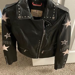 Wilsons leather studded jacket